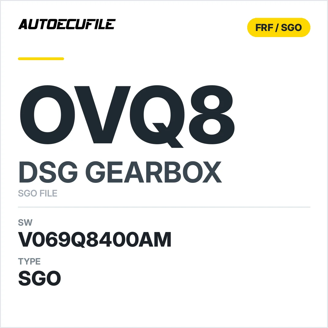 v069Q8400AM   getriebe DSG OVQ8 sw SGO FILE