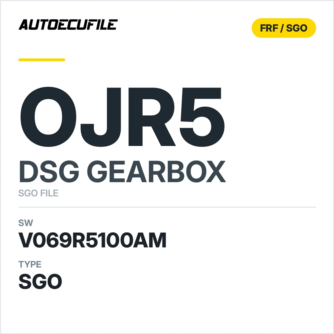 v069R5100AM   getriebe DSG OJR5 sw SGO FILE