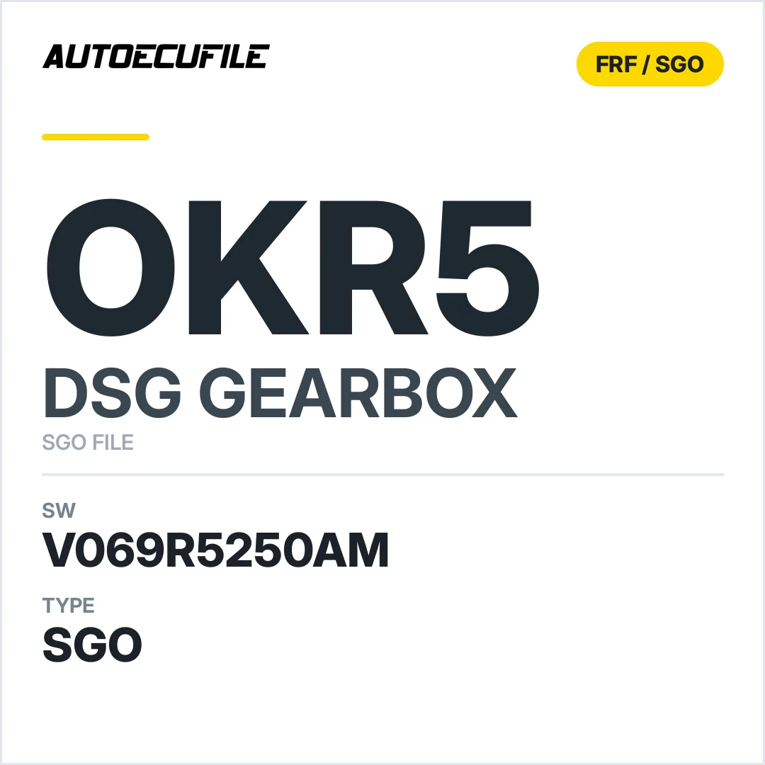 v069R5250AM   getriebe DSG OkR5 sw SGO FILE