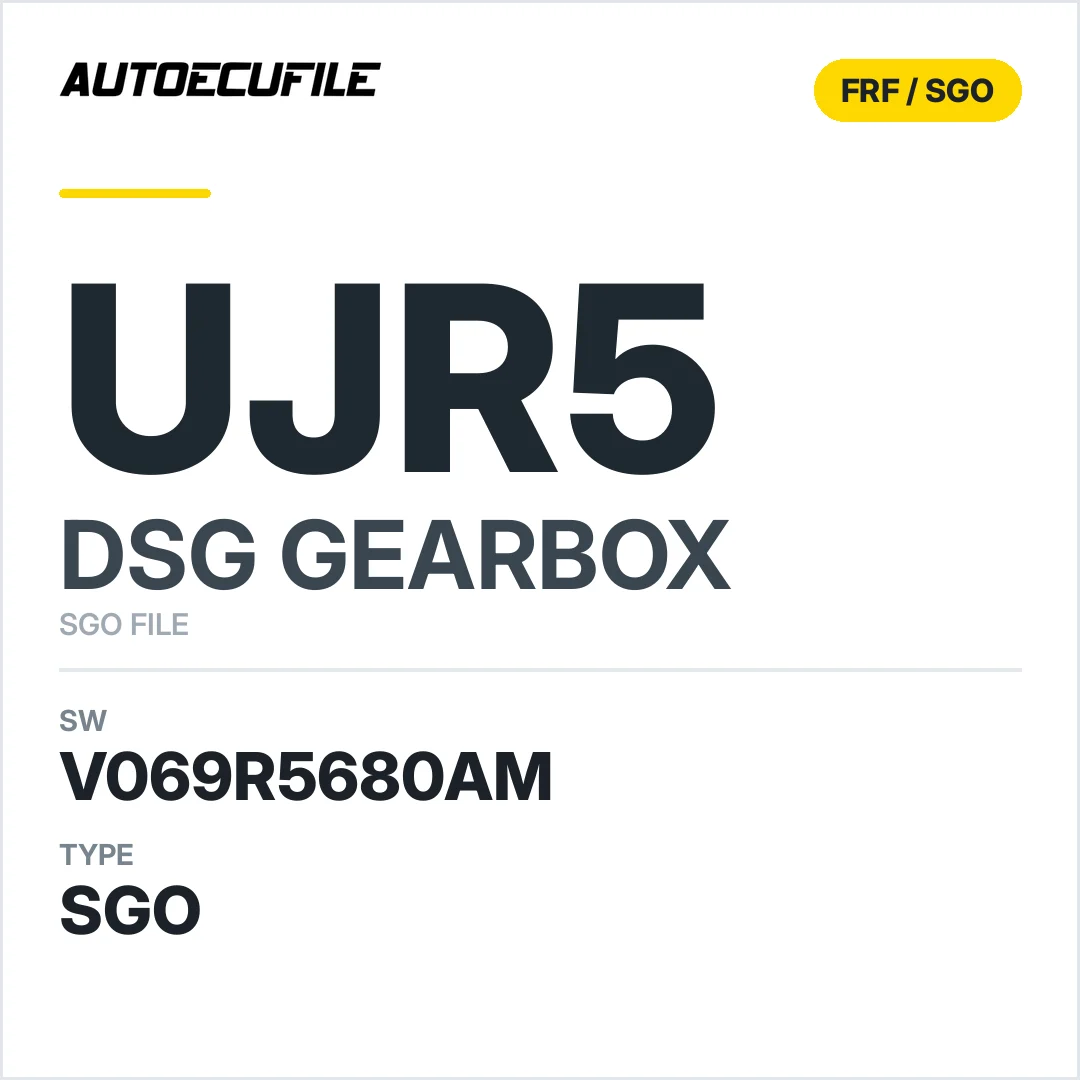 v069R5680AM   getriebe DSG UJR5 sw SGO FILE