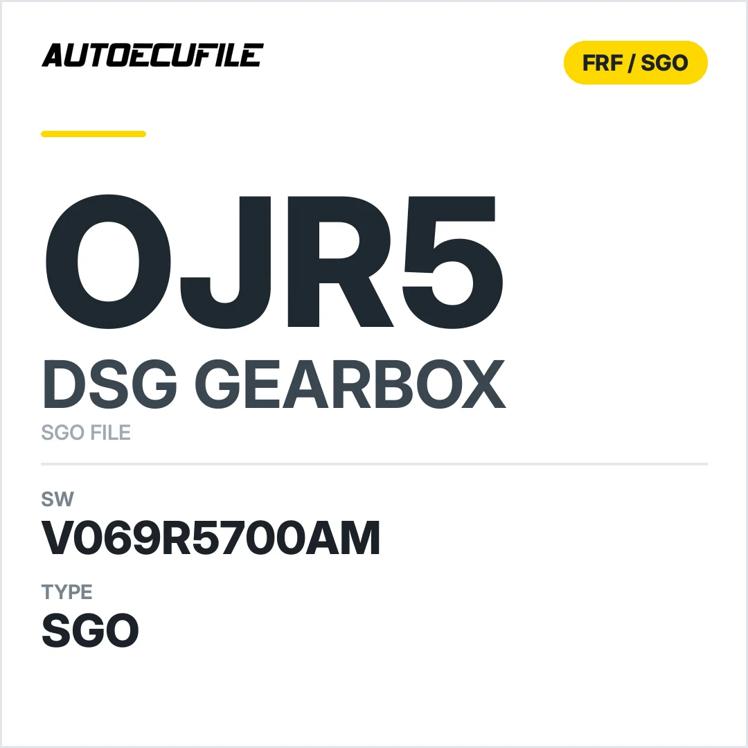 v069R5700AM   getriebe DSG OJR5 sw SGO FILE