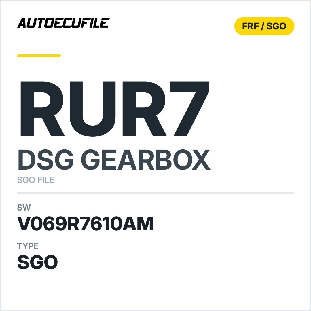 v069R7610AM   getriebe DSG rUR7 sw SGO FILE