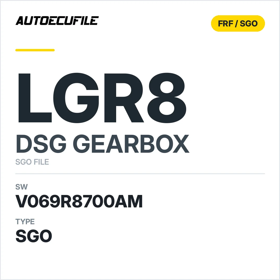 v069R8700AM   getriebe DSG LgR8 sw SGO FILE