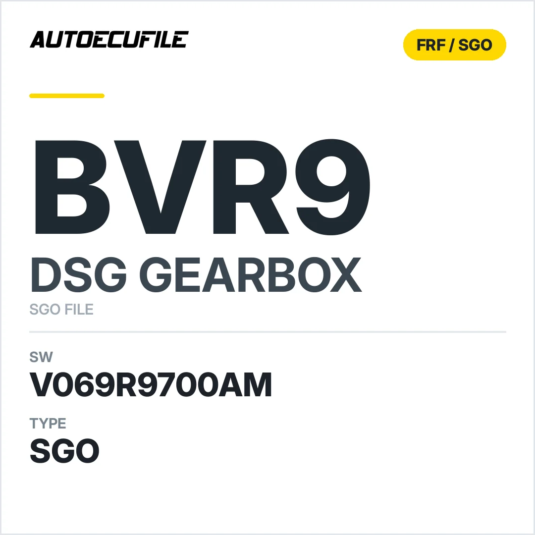 v069R9700AM   getriebe DSG BVR9 sw SGO FILE