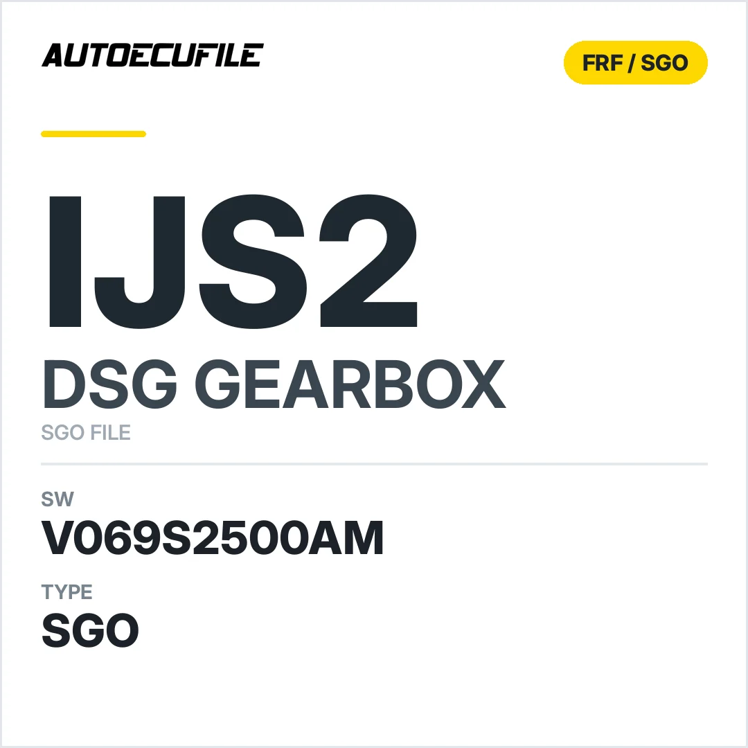 v069S2500AM   getriebe DSG IJS2 sw SGO FILE