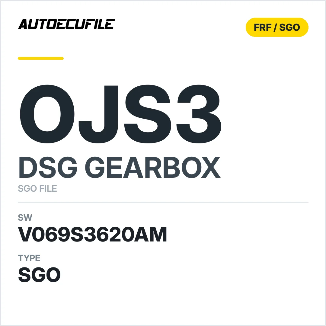 v069S3620AM   getriebe DSG OJS3 sw SGO FILE