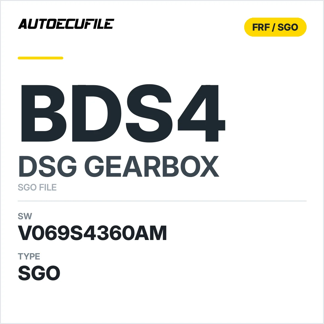 v069S4360AM   getriebe DSG bDS4 sw SGO FILE
