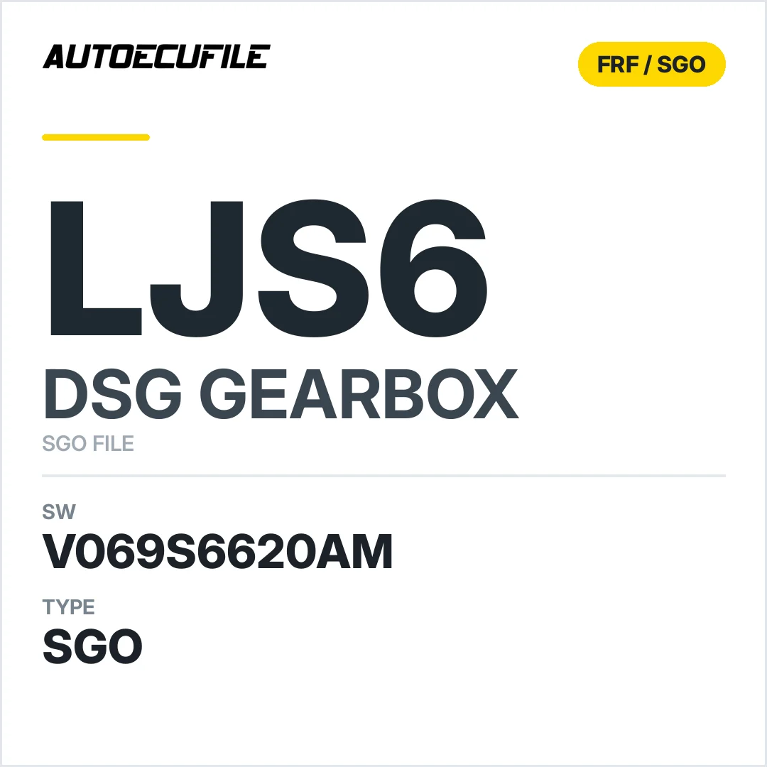 v069S6620AM   getriebe DSG LJS6 sw SGO FILE