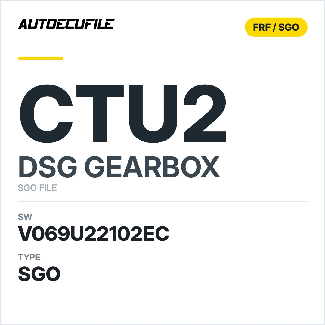 v069U22102ec  getriebe DSG cTU2 sw SGO FILE