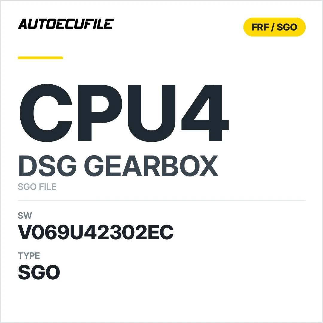 v069U42302ec  getriebe DSG cPU4 sw SGO FILE