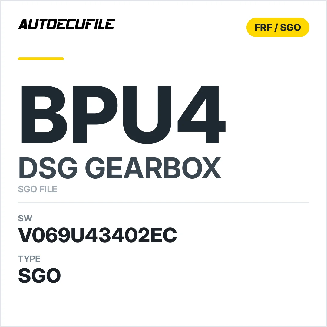 v069U43402ec  getriebe DSG BPU4 sw SGO FILE