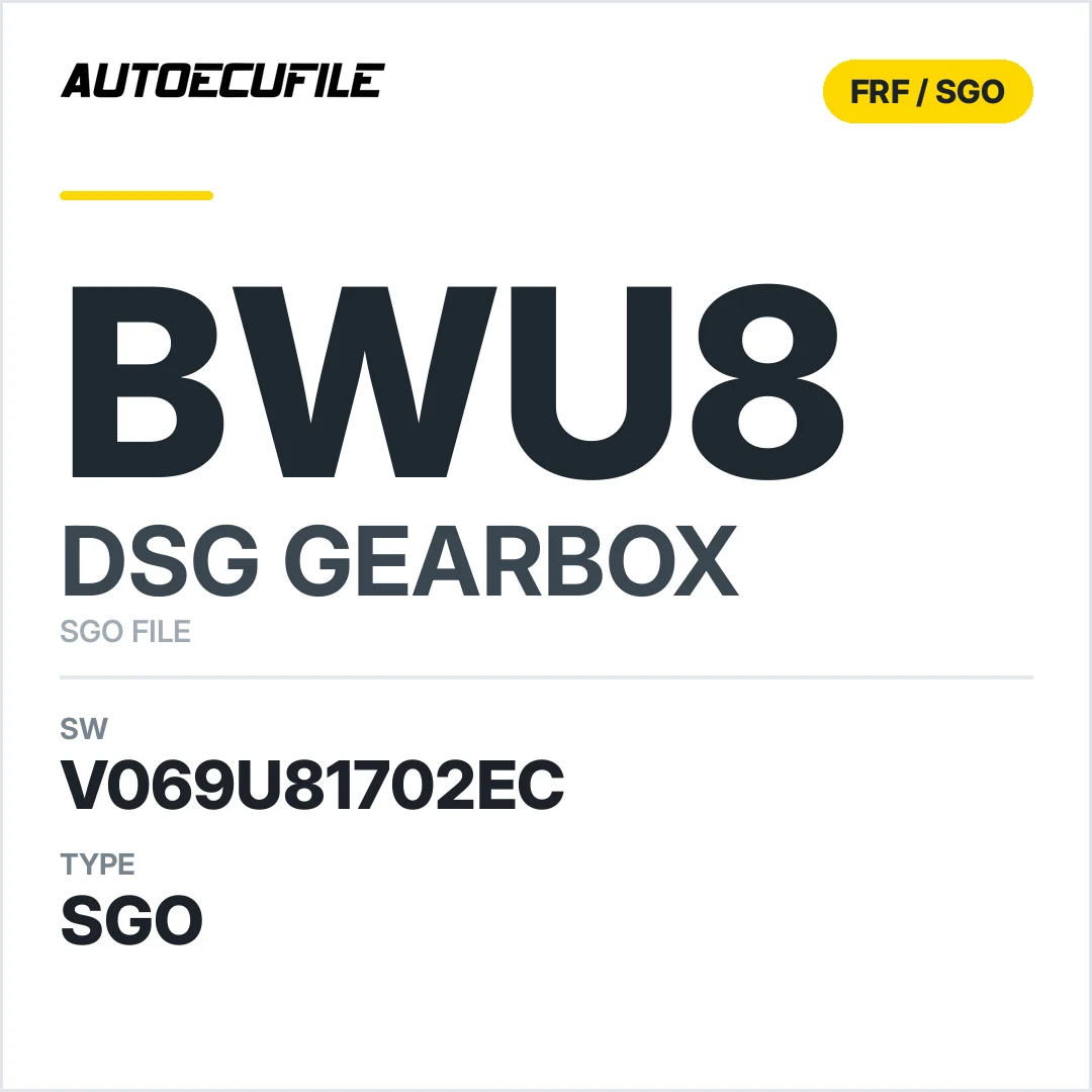 v069U81702ec  getriebe DSG bWU8 sw SGO FILE