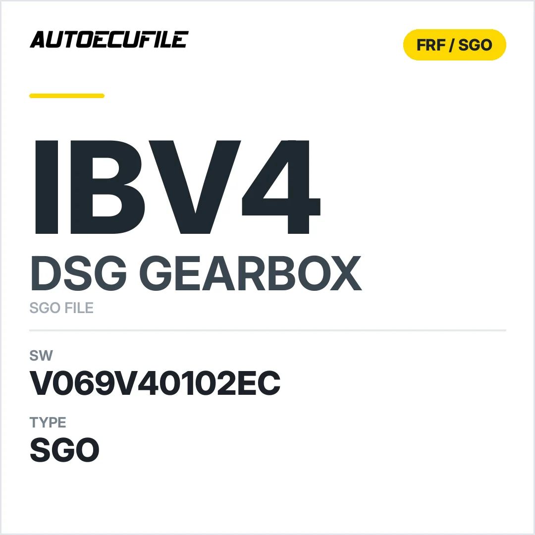 v069V40102ec  getriebe DSG ibV4 sw SGO FILE