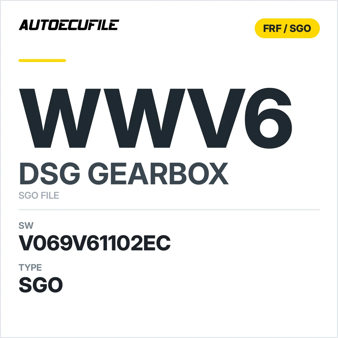 v069V61102ec  getriebe DSG WWV6 sw SGO FILE