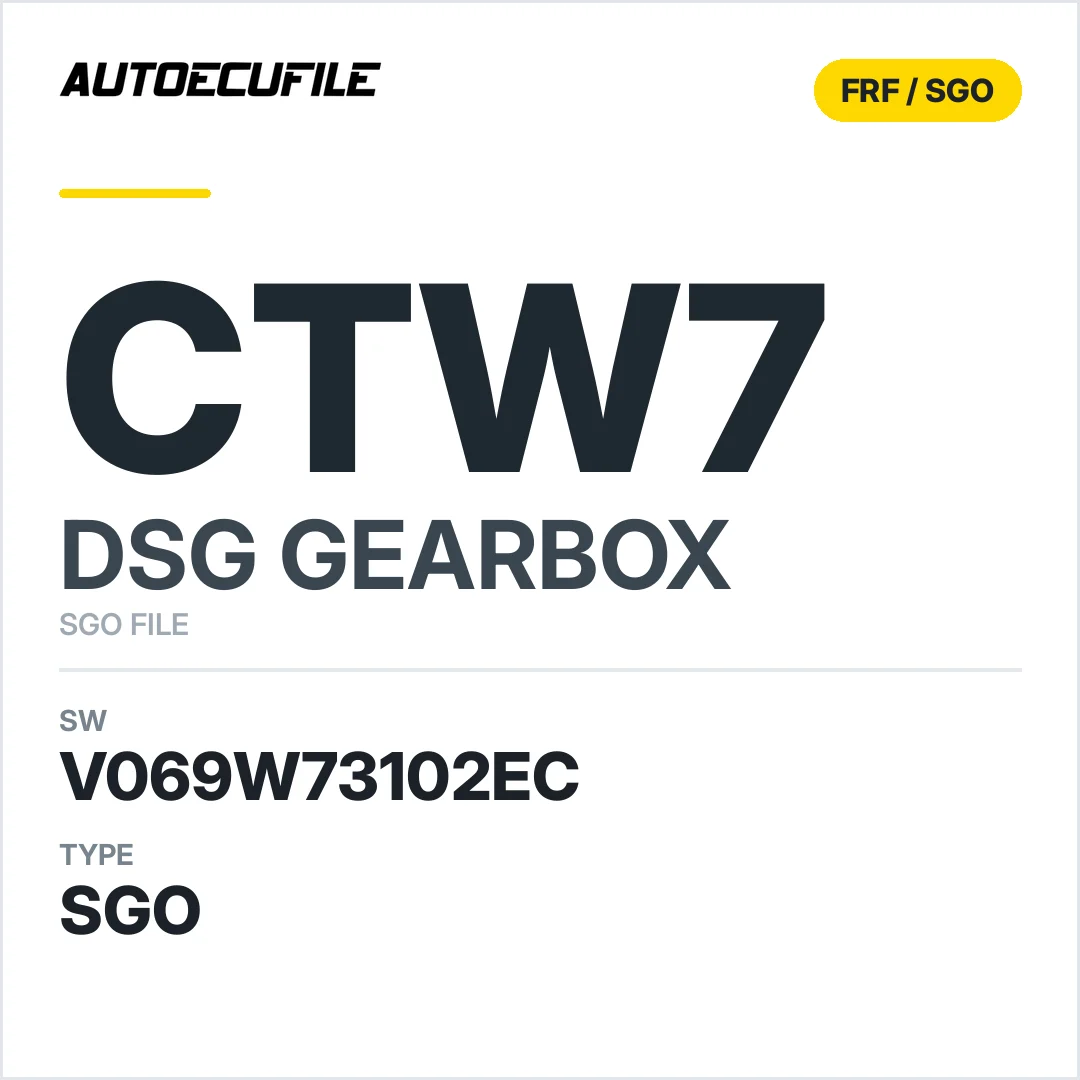 v069W73102ec  getriebe DSG cTW7 sw SGO FILE