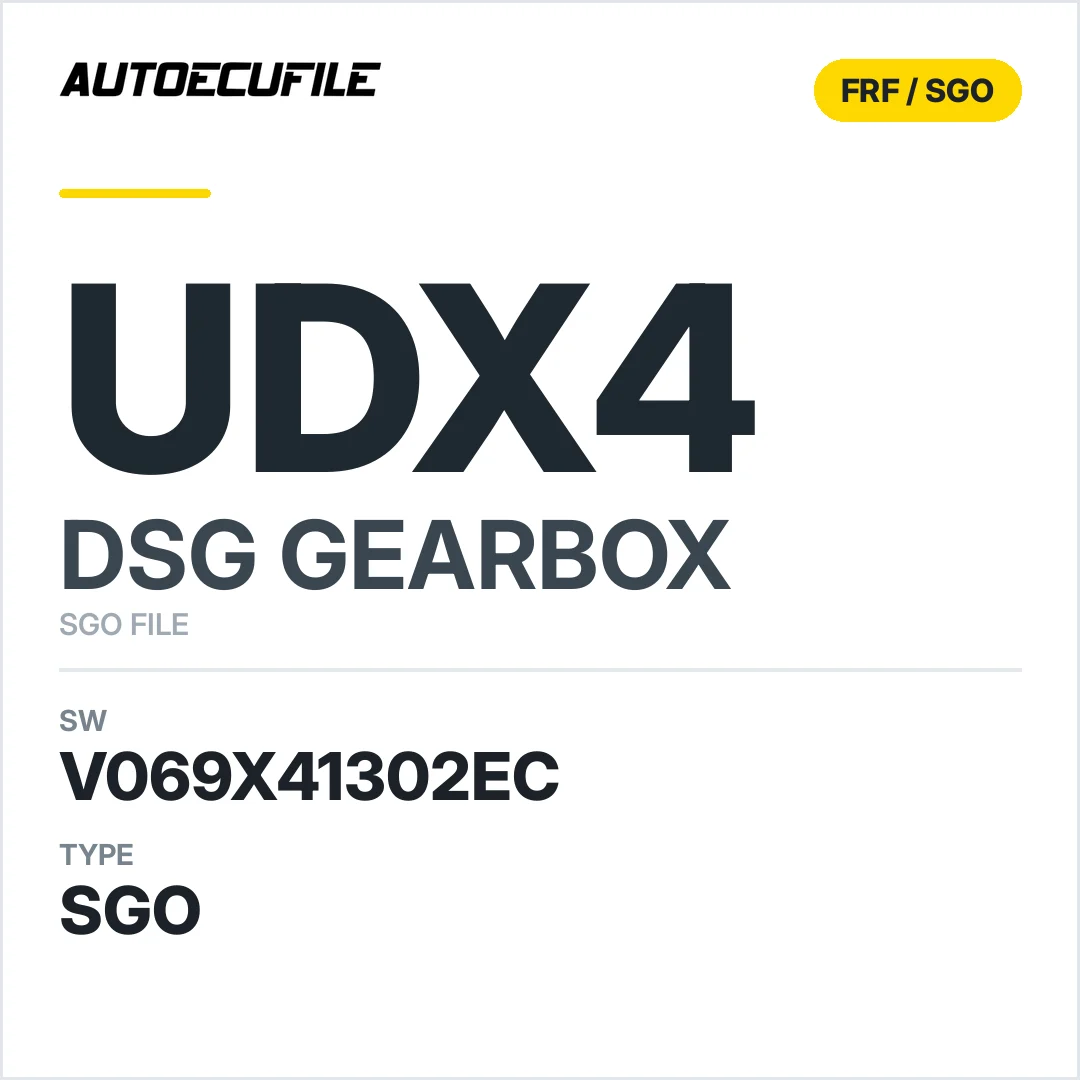 v069X41302ec  getriebe DSG UDX4 sw SGO FILE
