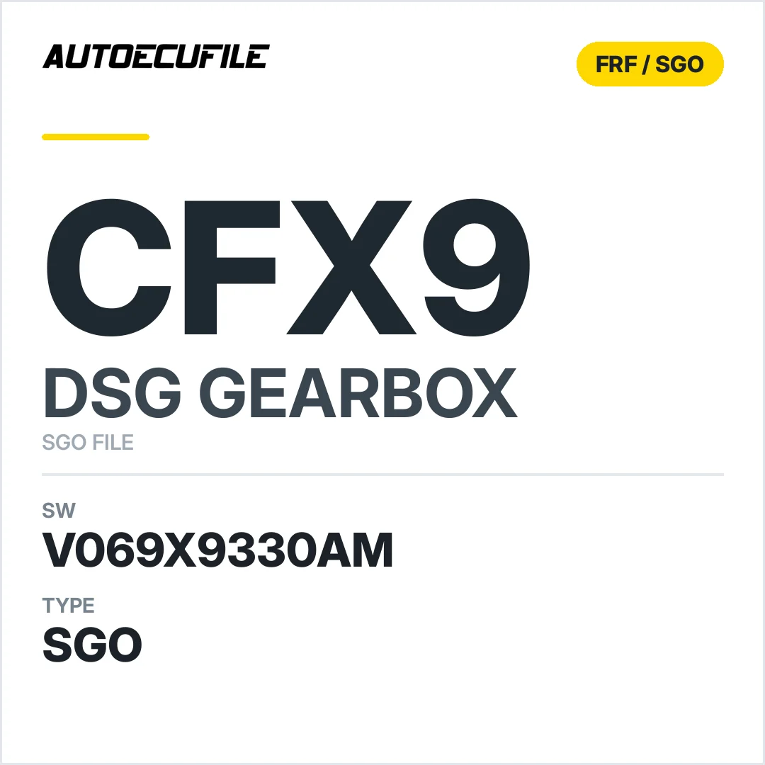 v069X9330AM   getriebe DSG cfX9 sw SGO FILE