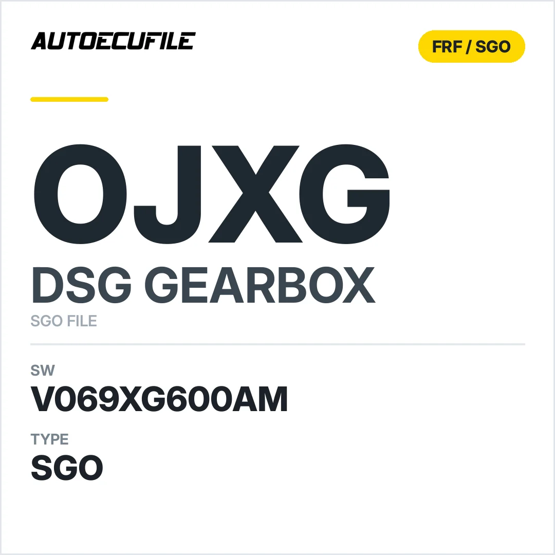 v069XG600AM   getriebe DSG OJXG sw SGO FILE
