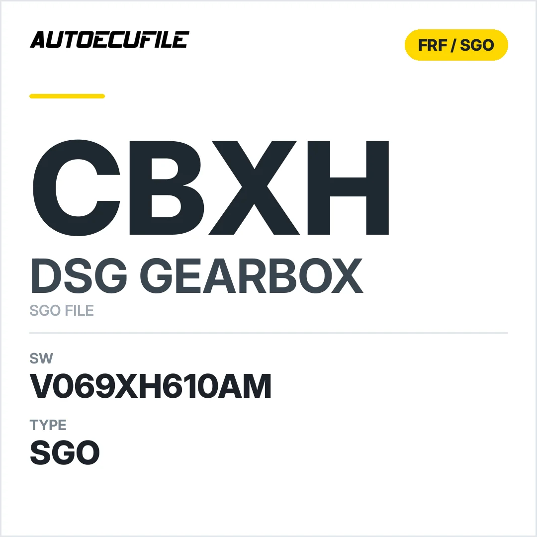 v069XH610AM   getriebe DSG cbXH sw SGO FILE