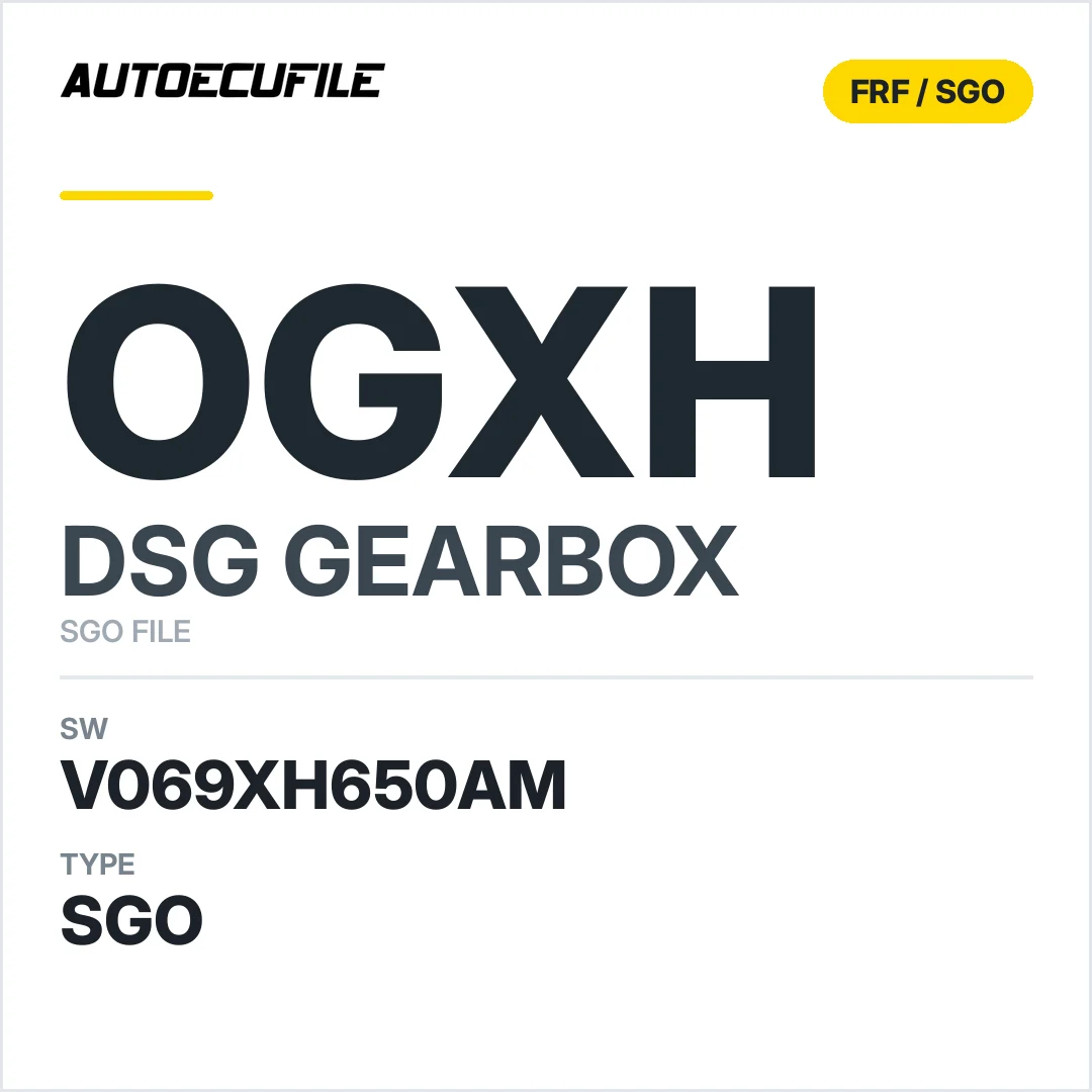 v069XH650AM   getriebe DSG OgXH sw SGO FILE