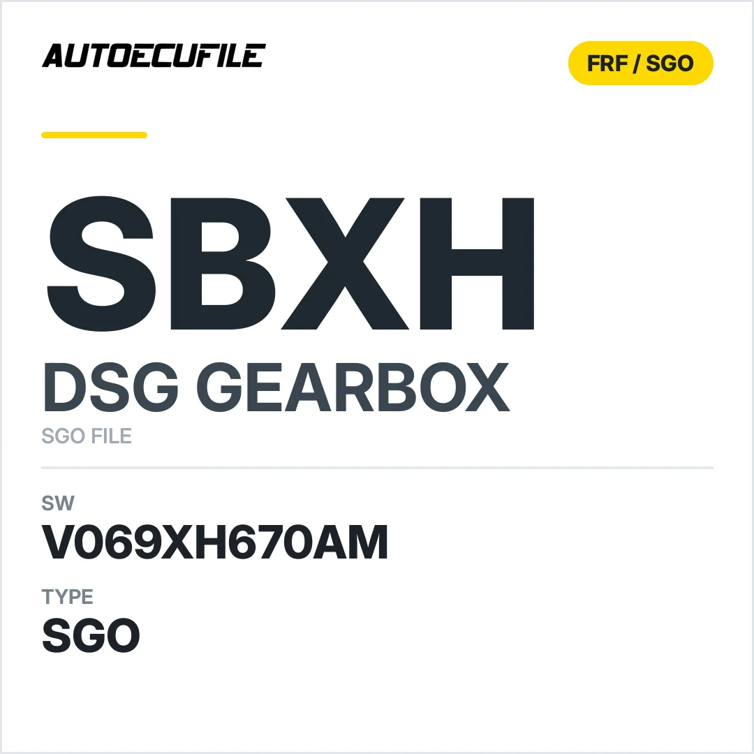 v069XH670AM   getriebe DSG sbXH sw SGO FILE