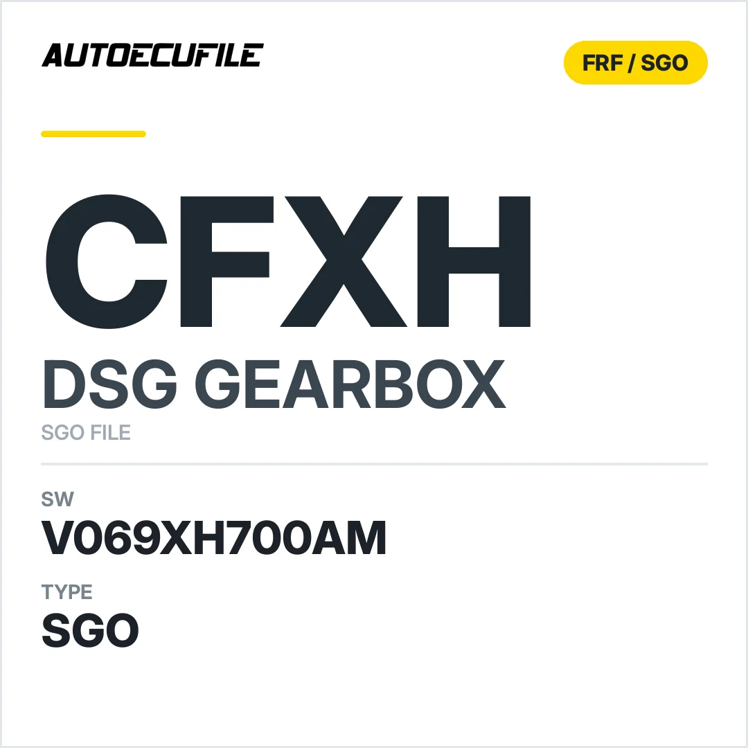 v069XH700AM   getriebe DSG cfXH sw SGO FILE