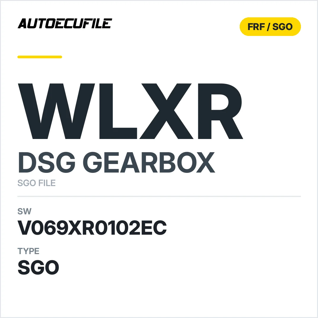 v069XR0102ec  getriebe DSG WlXR sw SGO FILE