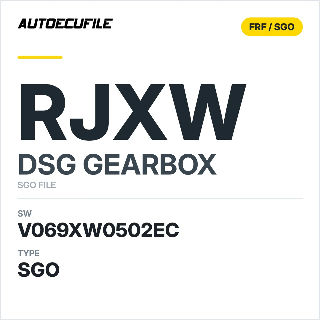 v069XW0502ec  getriebe DSG RJXW sw SGO FILE