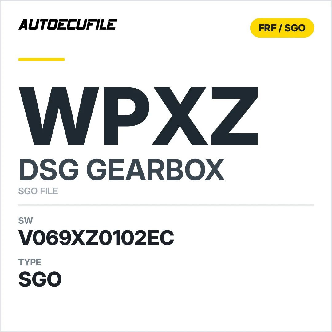 v069XZ0102ec  getriebe DSG WPXZ sw SGO FILE