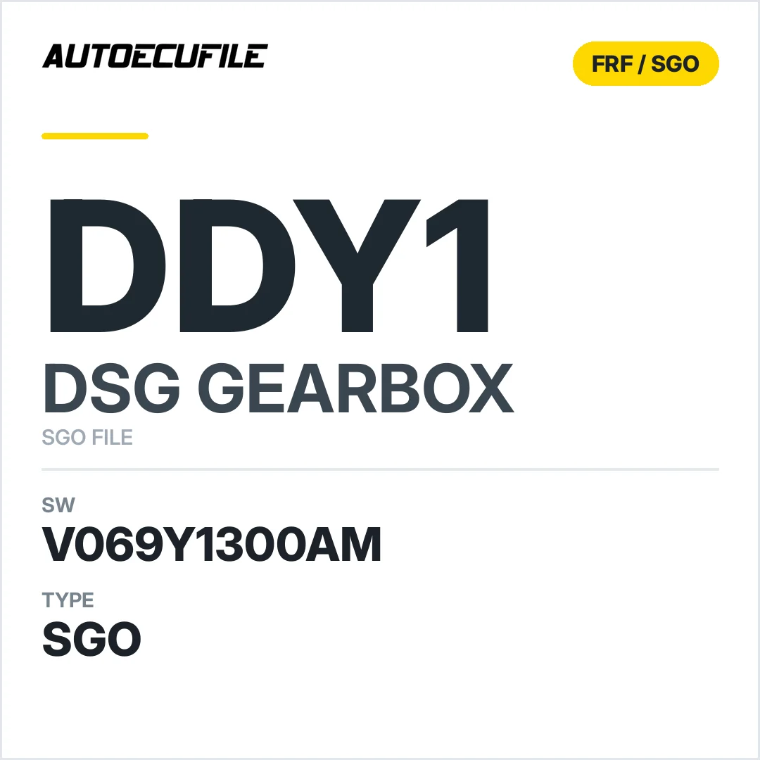v069Y1300AM   getriebe DSG DDY1 sw SGO FILE