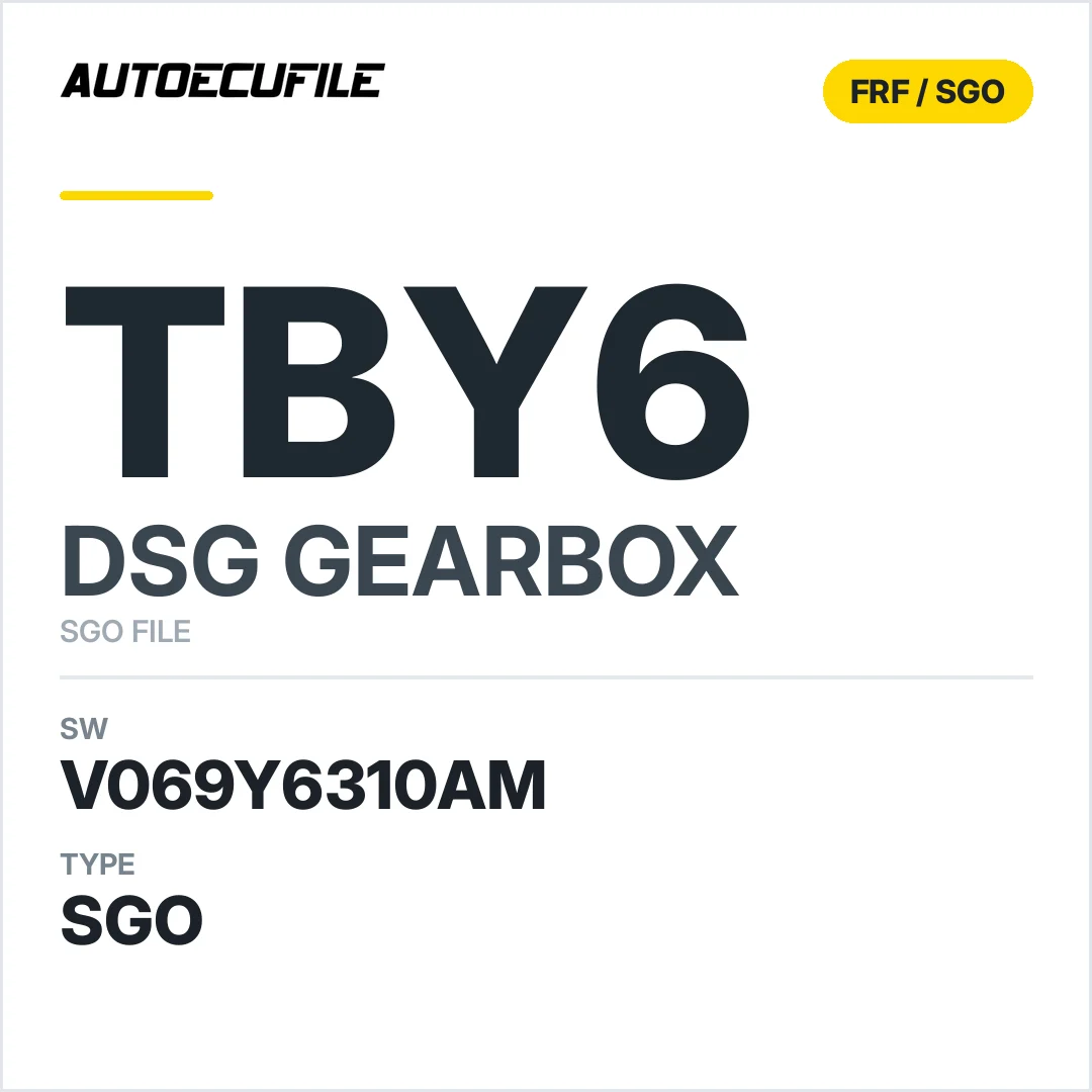 v069Y6310AM   getriebe DSG tbY6 sw SGO FILE