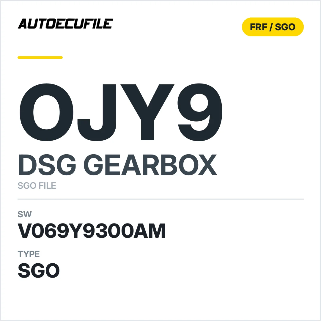 v069Y9300AM   getriebe DSG OJY9 sw SGO FILE