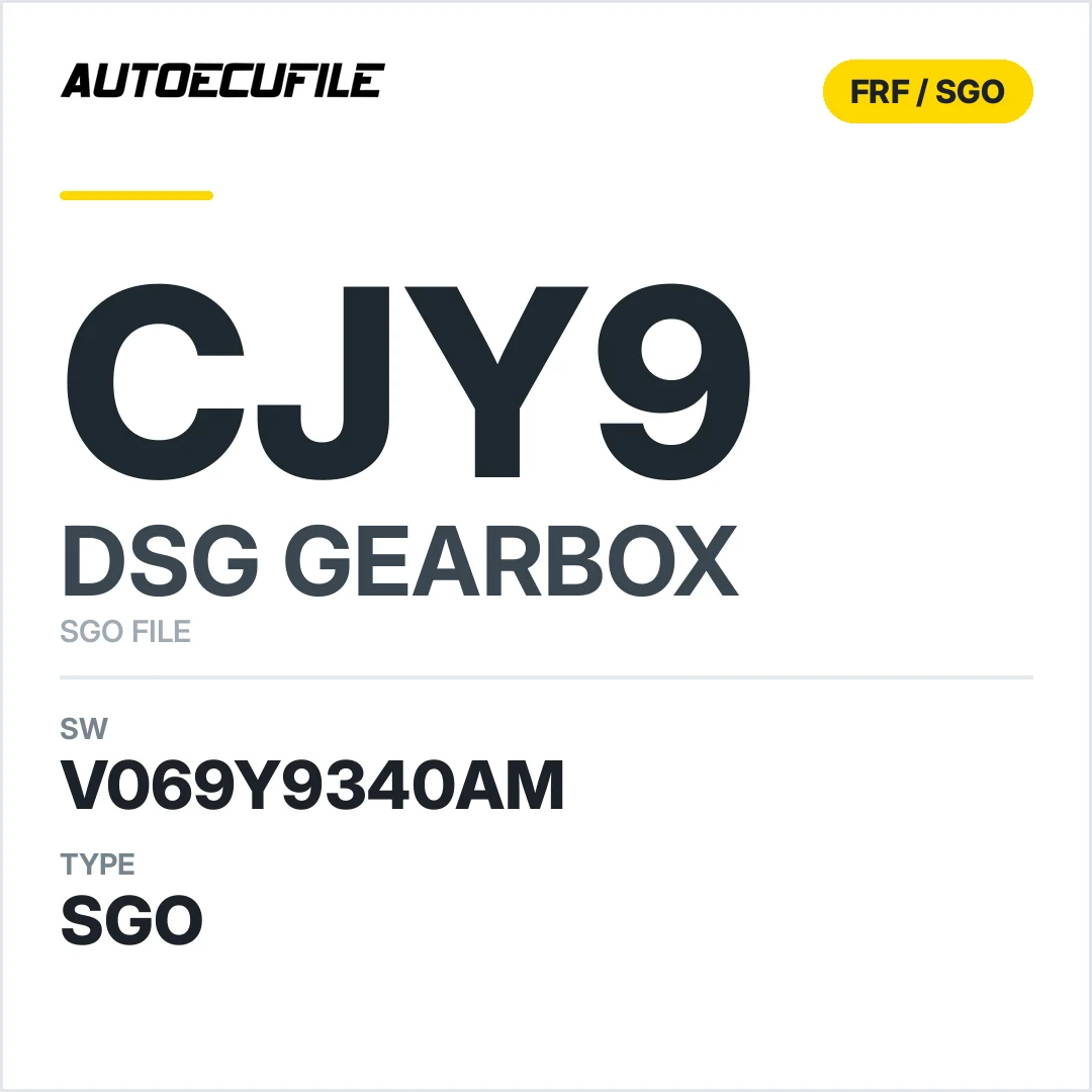 v069Y9340AM   getriebe DSG cJY9 sw SGO FILE