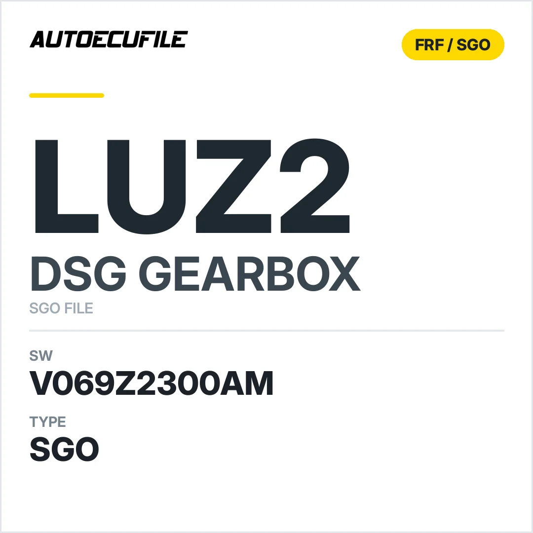 v069Z2300AM   getriebe DSG LUZ2 sw SGO FILE