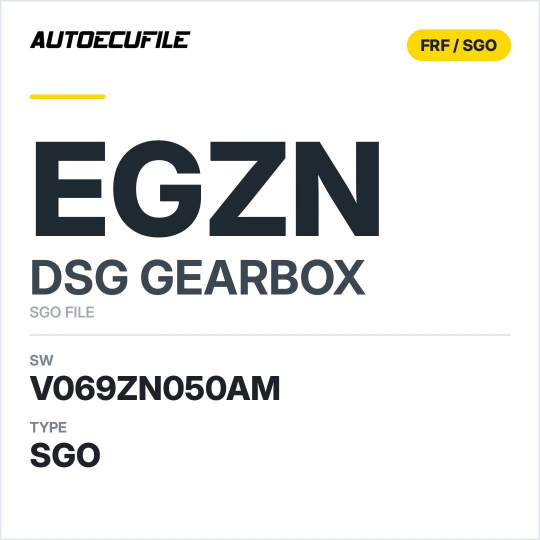 v069ZN050AM   getriebe DSG EgZN sw SGO FILE
