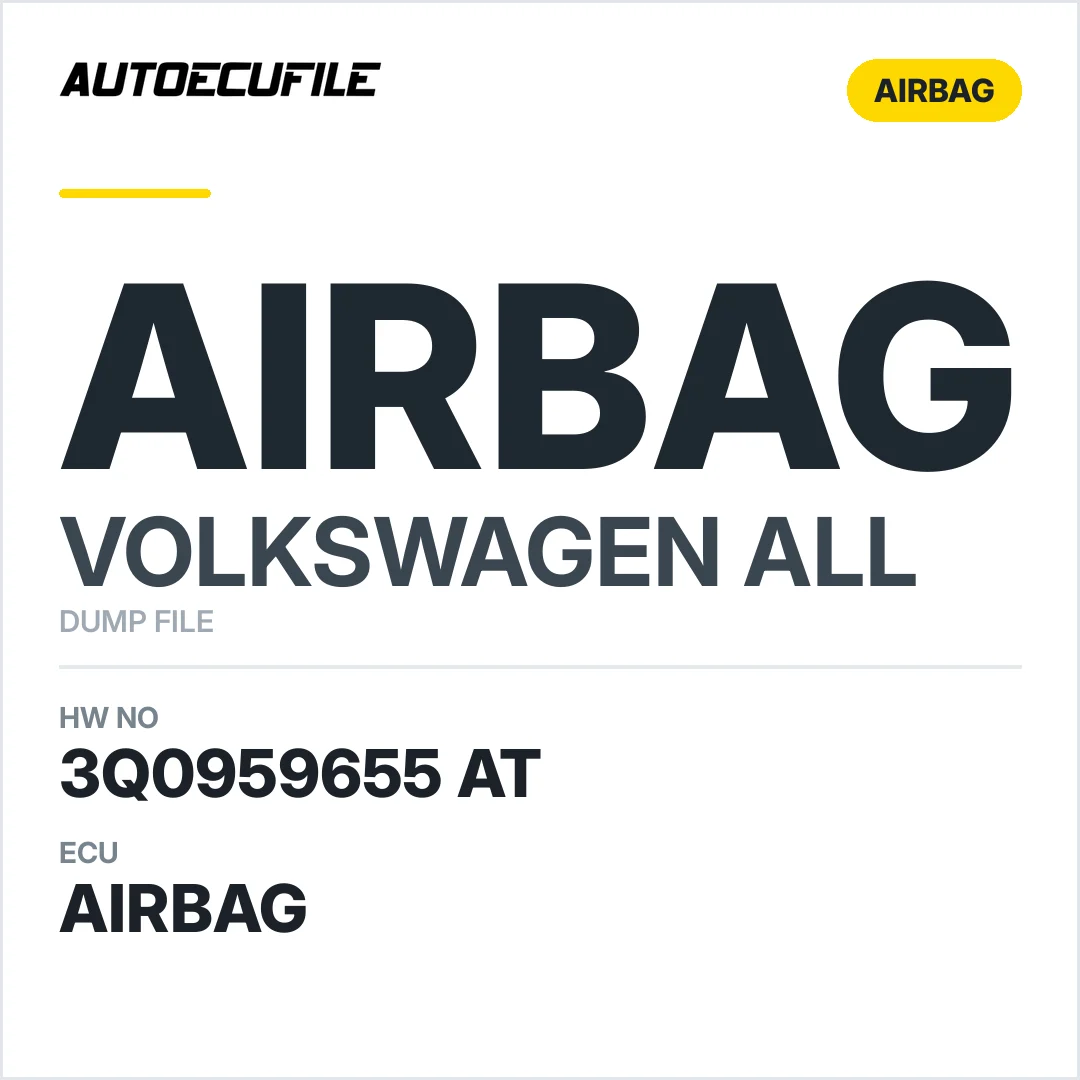 VAG AIRBAG 3Q0959655 AT VIRGIN DUMP