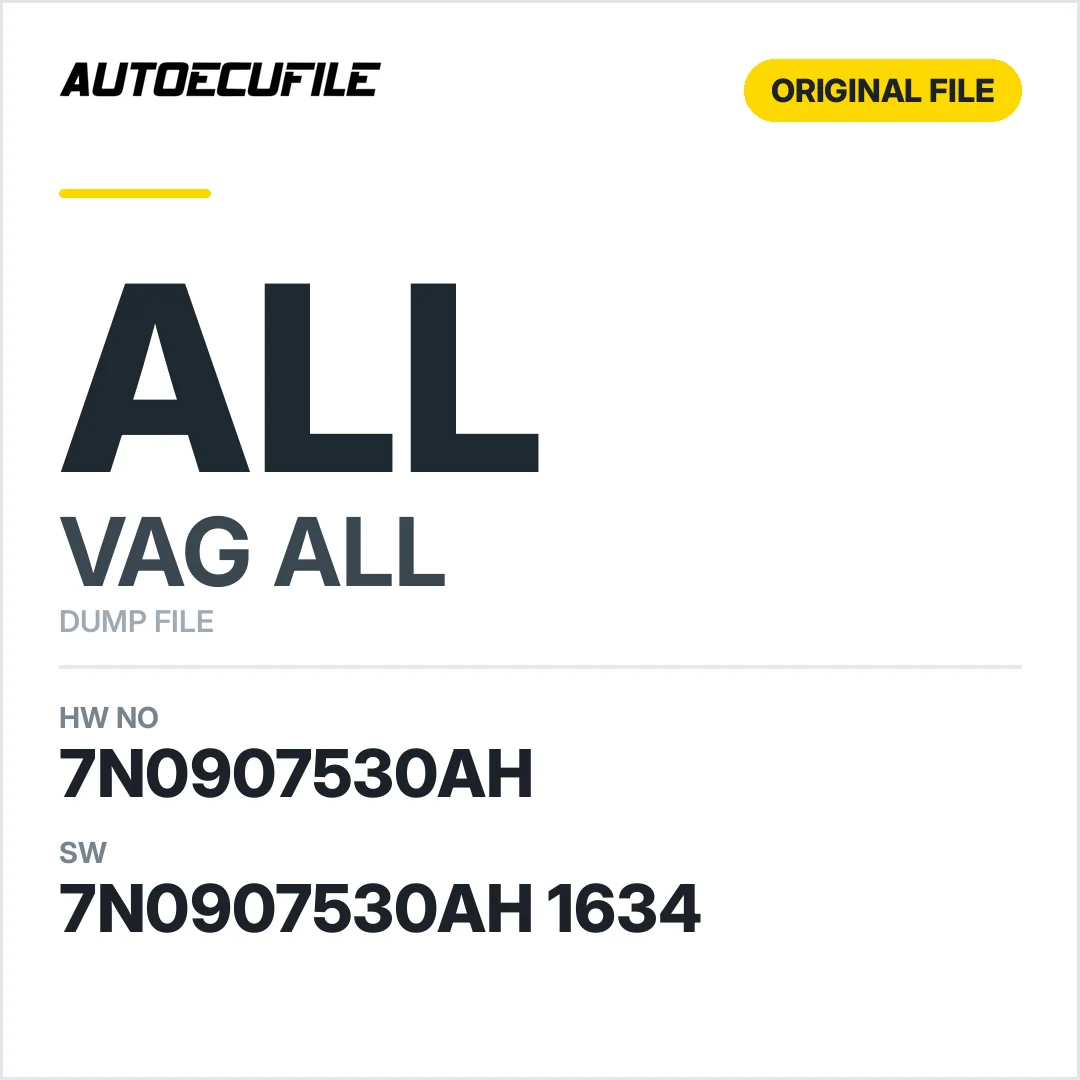 VAG GATEWAY MODULE 7N0907530AH 7N0907530AH 1634 DUMP