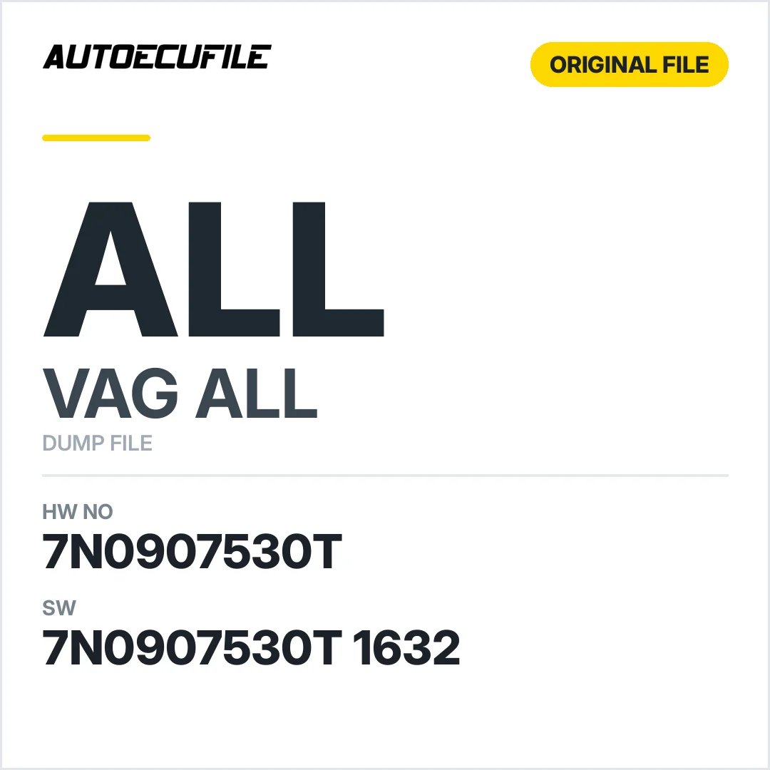 VAG GATEWAY MODULE 7N0907530T  7N0907530T 1632 DUMP