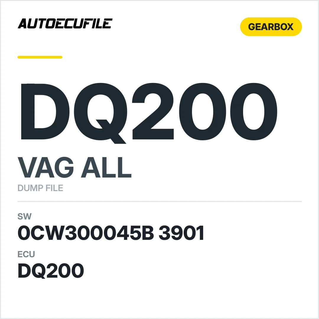 VAG GEARBOX DQ200 0CW300045B 3901 DUMP