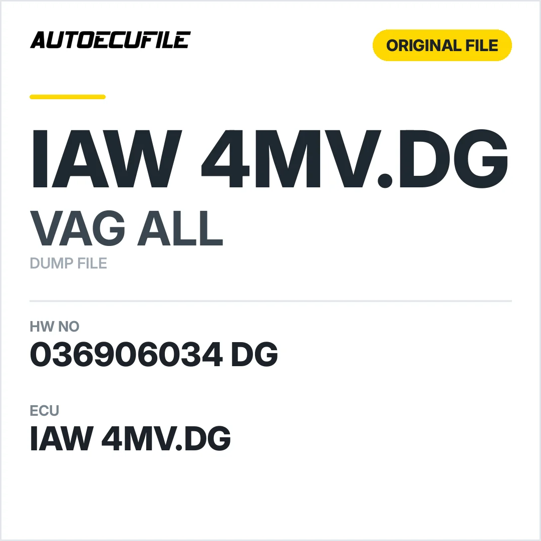 VAG IAW 4MV.DG 036906034 DG DUMP