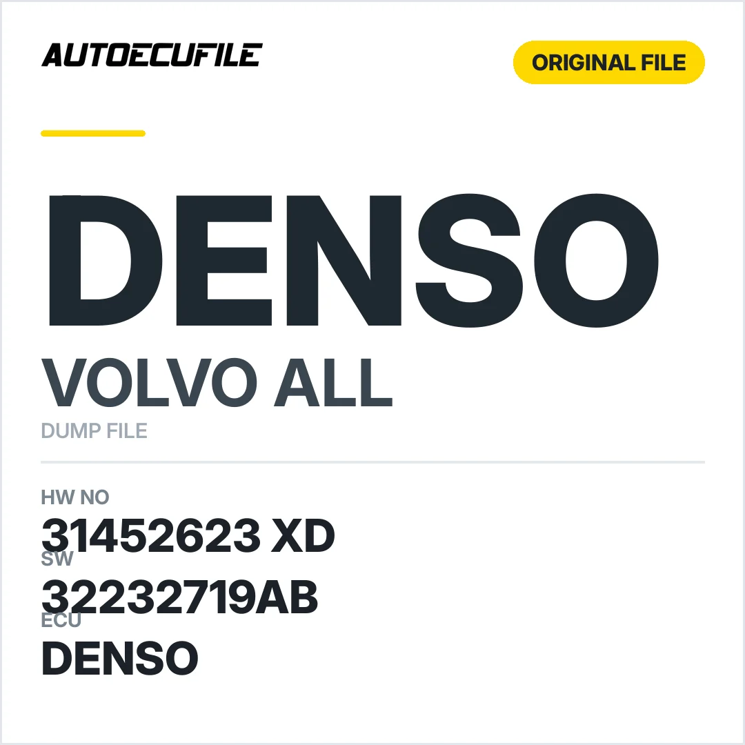 VOLVO DENSO 31452623 XD 32232719AB DUMP