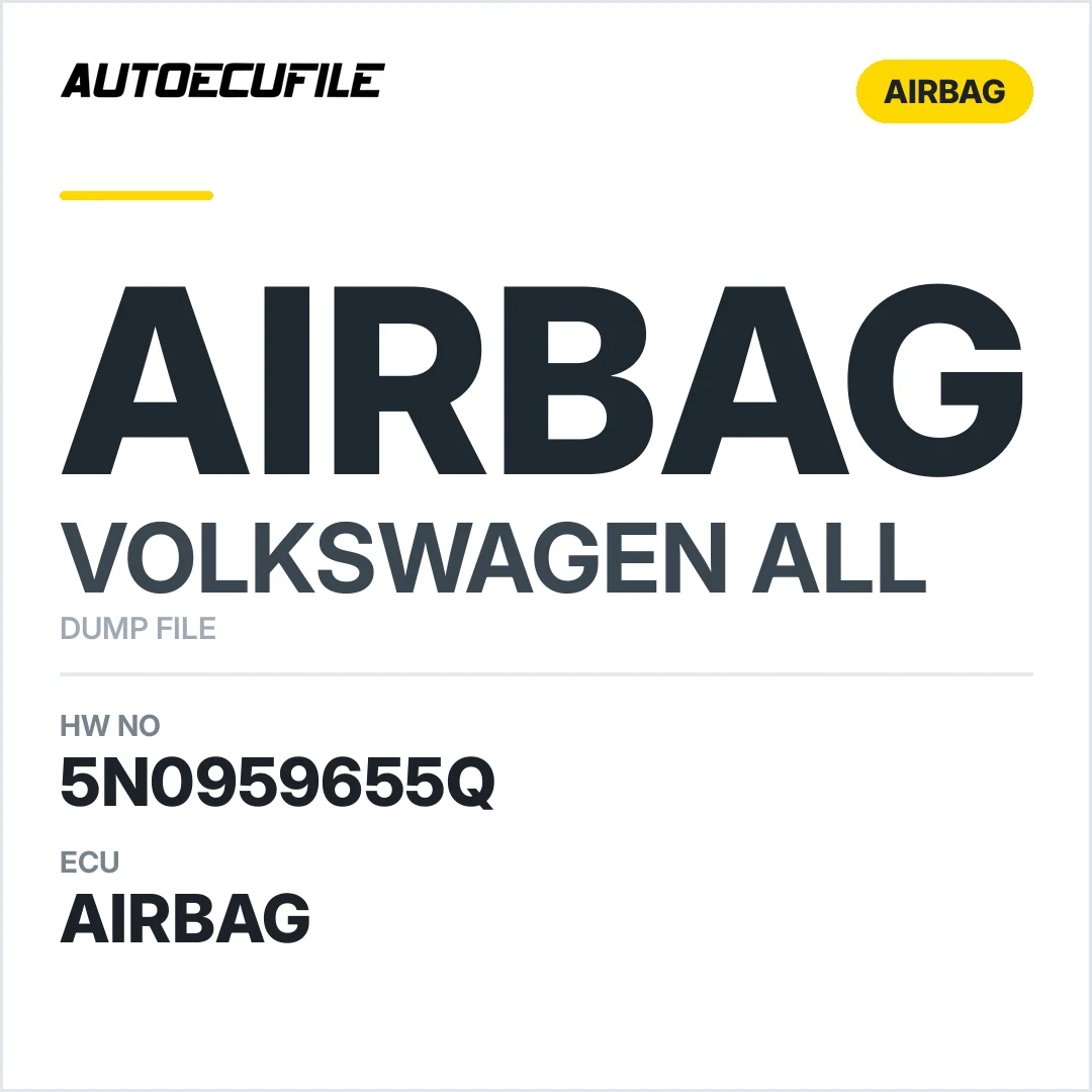 VW AIRBAG 5N0959655Q VW10  VIRGIN DUMP