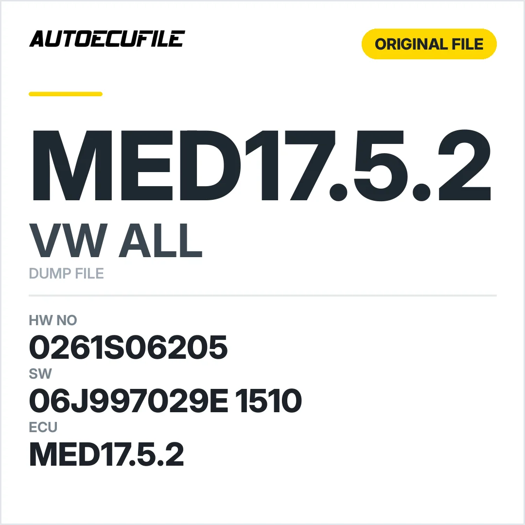 VW ALL MED17.5.2 06J997029E 1510 1037555126 DUMP