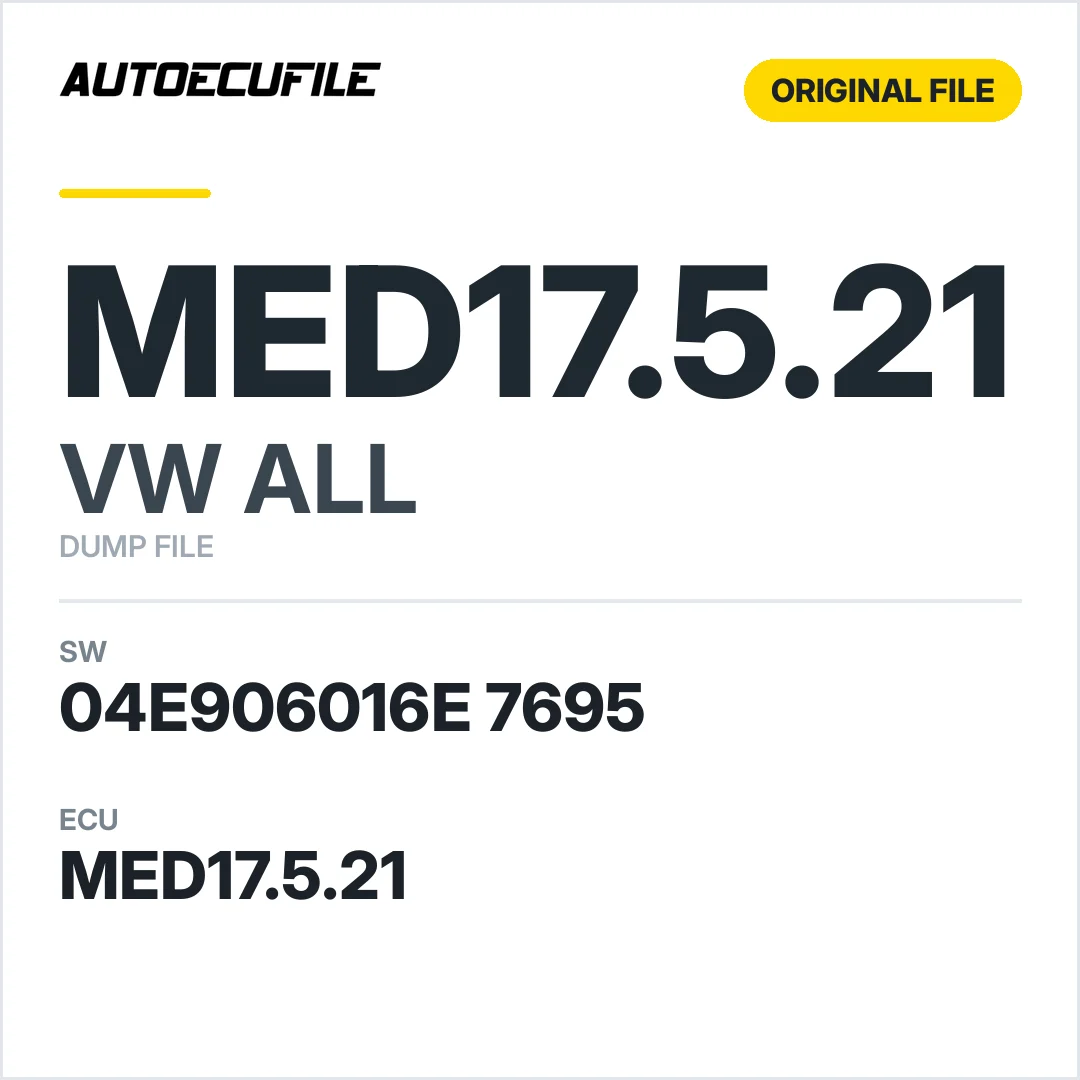 VW ALL MED17.5.21 04E906016E 7695 1037543620 DUMP