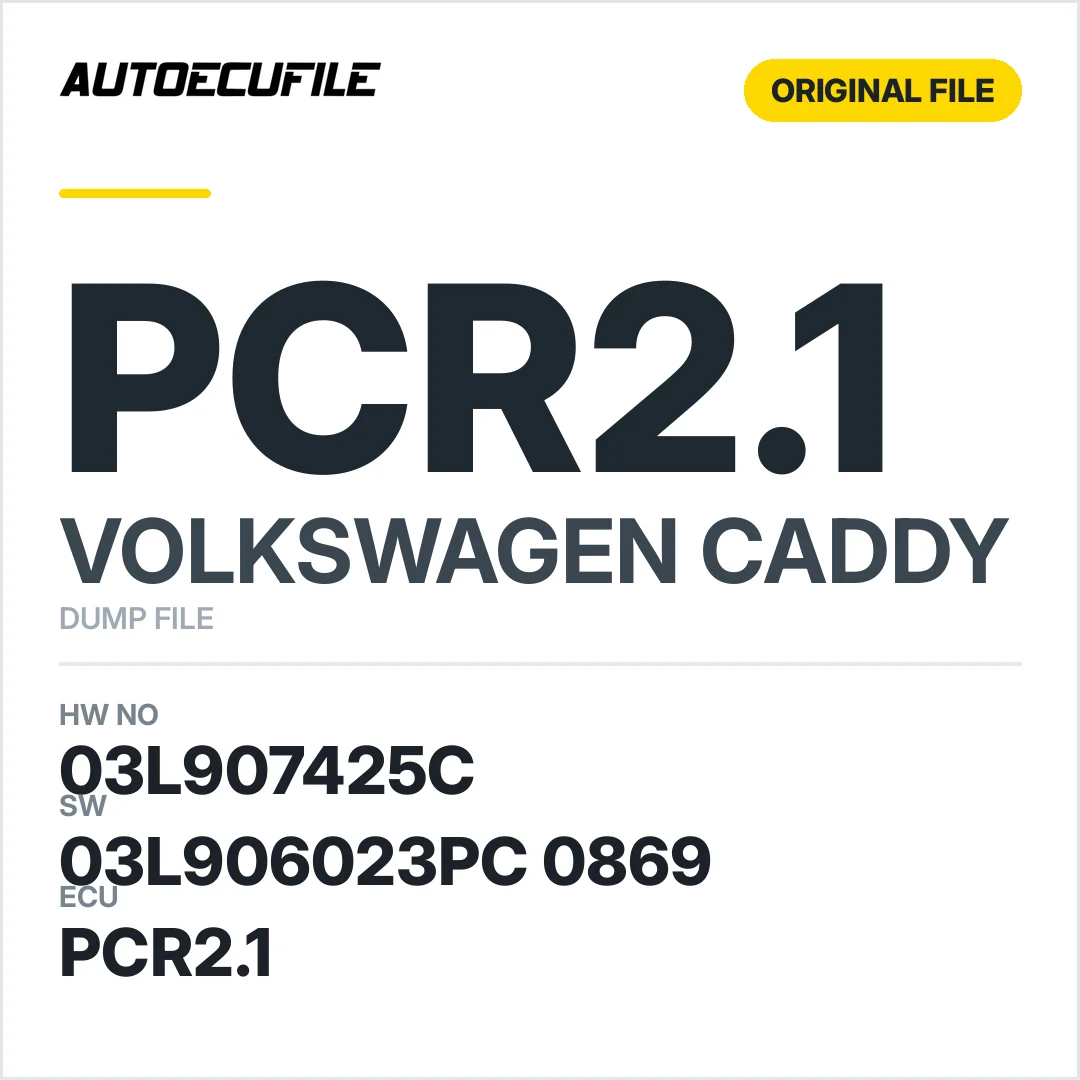 VW CADDY PCR2.1 03L907425C 03L906023PC 0869 DUMP