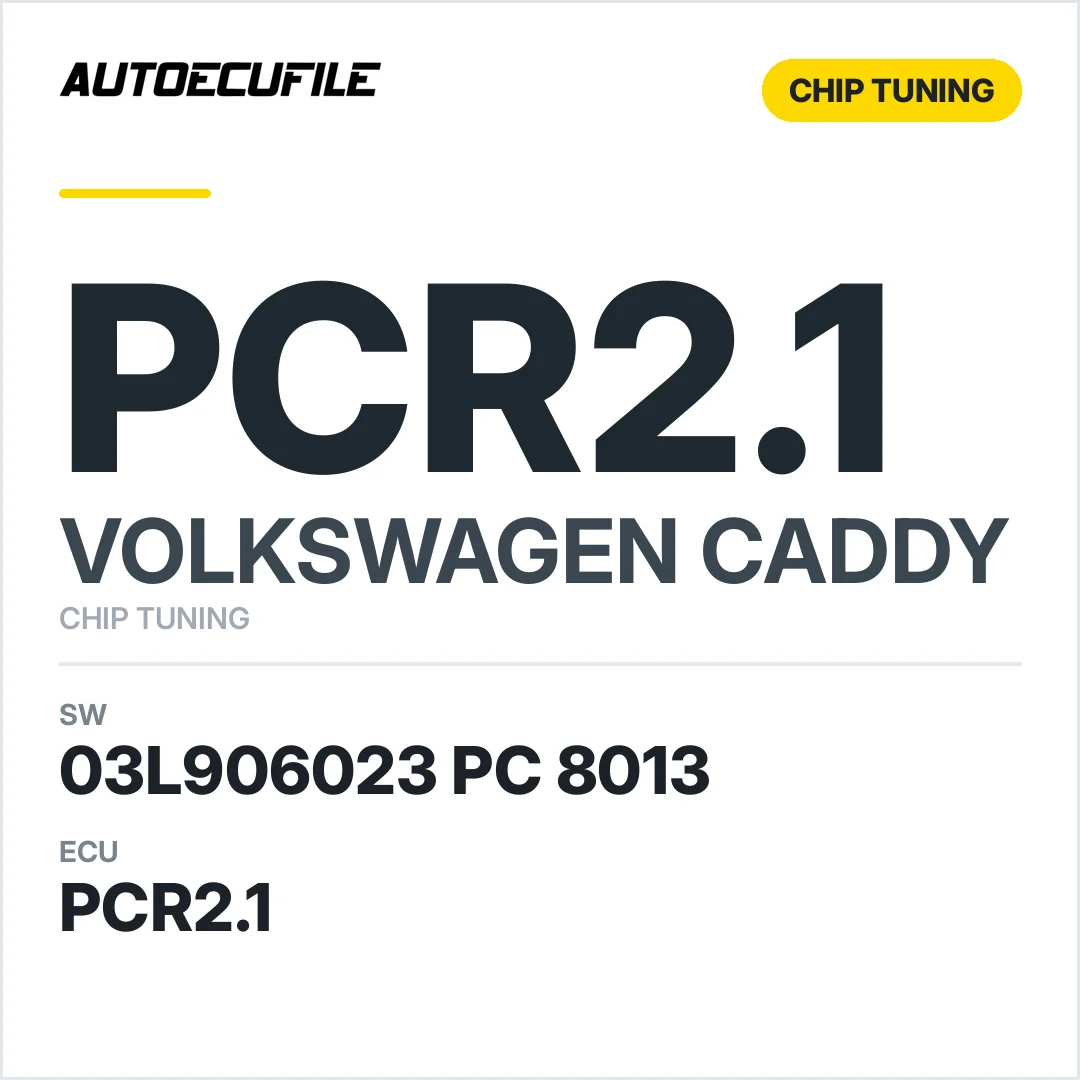 VW CADDY PCR2.1 03L906023PC 8013 DPF EGR TUNED VMAX OK