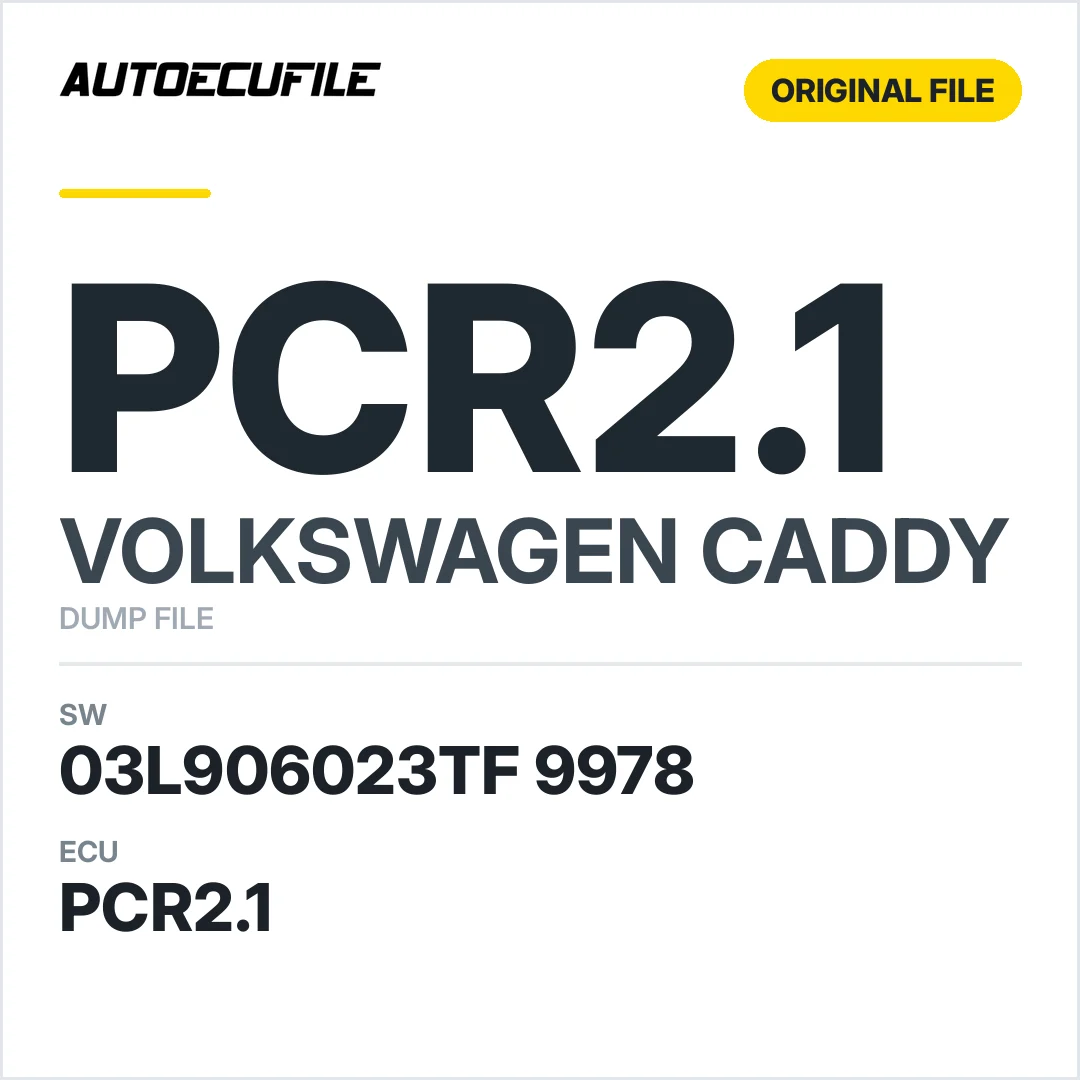 VW CADDY PCR2.1 03L907425C 03L906023TF 9978 DUMP