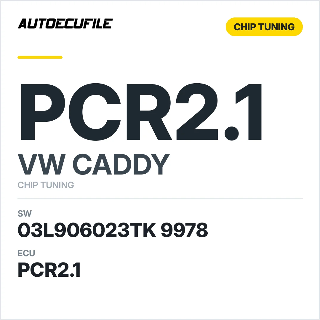 VW CADDY PCR2.1 03L906023TK 9978 STAGE1 TUNED VMAX OK
