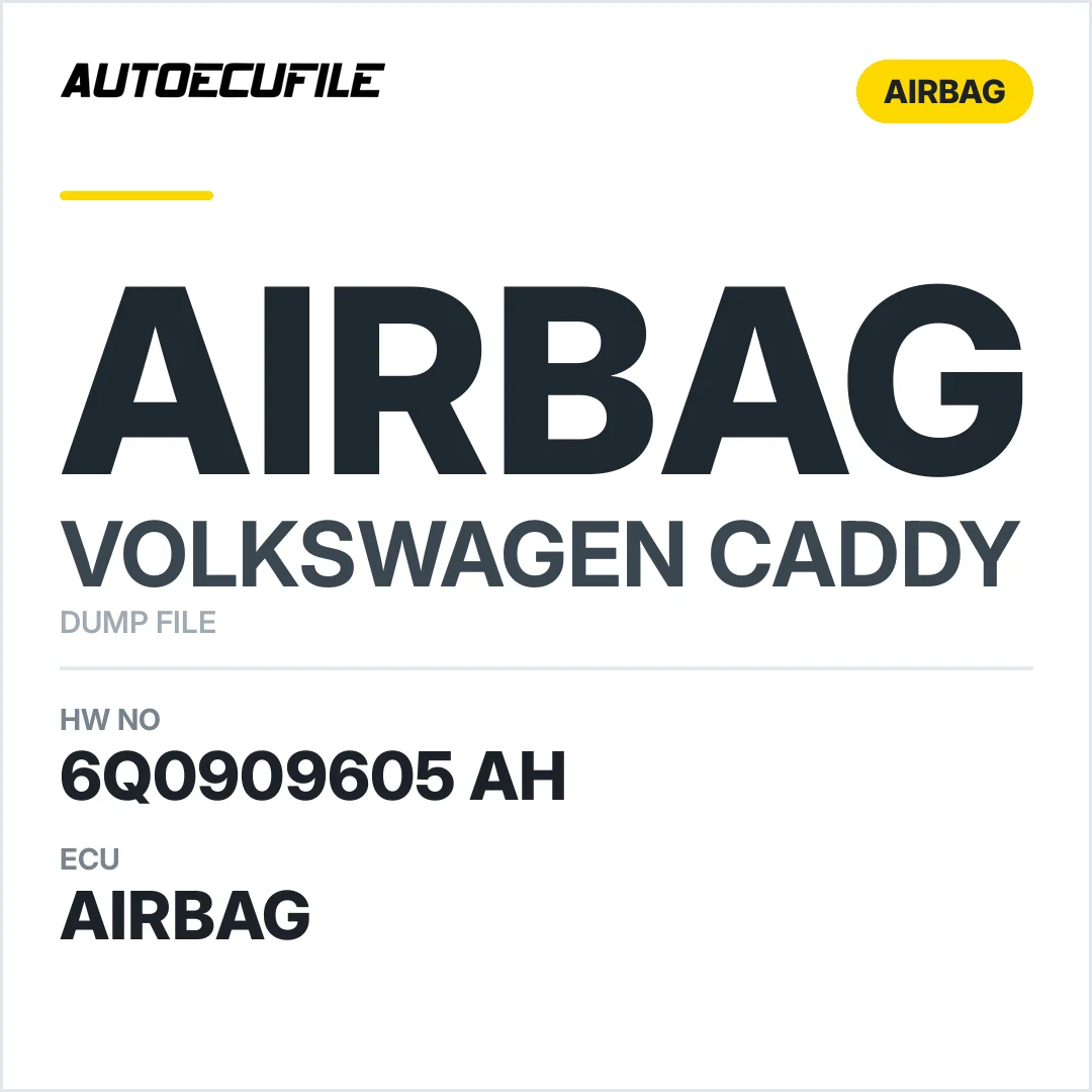 VW CANDYY AIRBAG 6Q0909605 AH DUMP