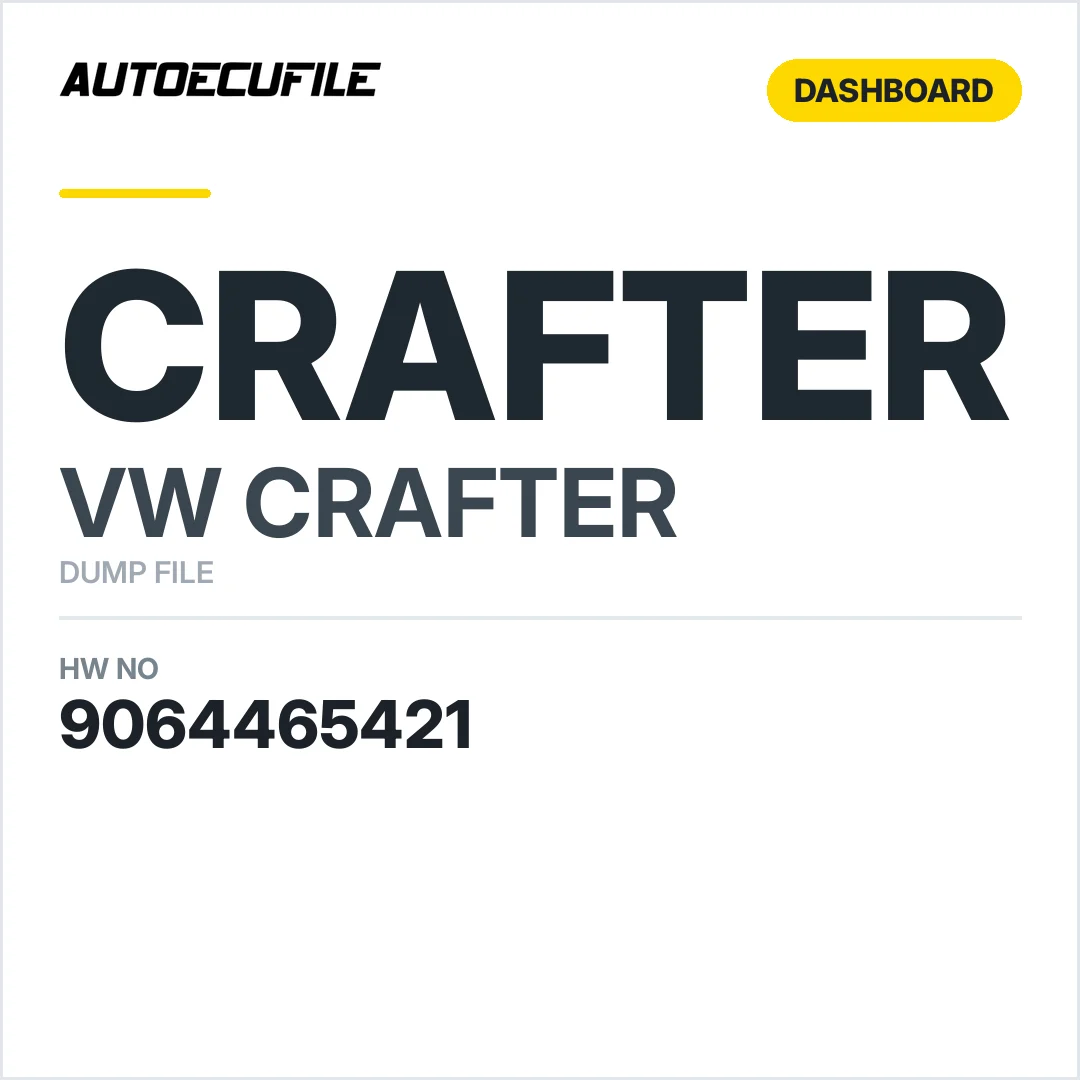 VW CRAFTER DASHBOARD  9064465421 2E0920840Q DUMP